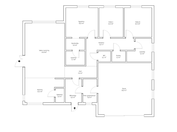 rzut dom nowe bielice